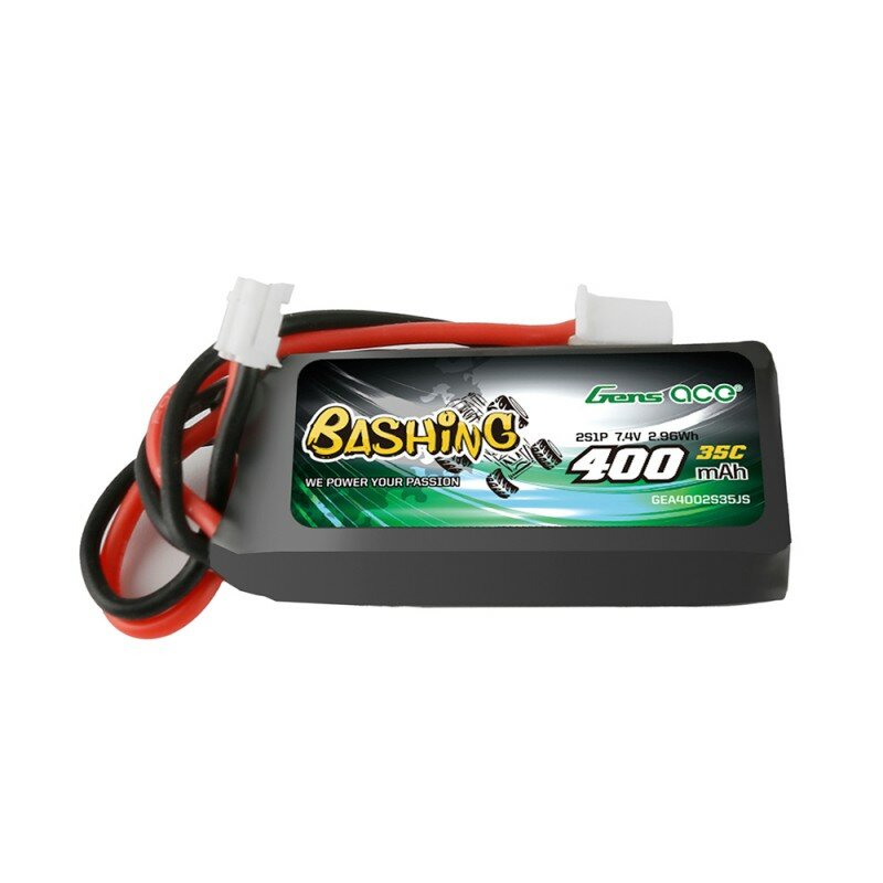 Gens Ace G-Tech 400mAh 7.4V 2S1P 35C Lipo Battery Pack with JST-PHR Plug