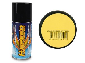 HSPEED HSPS022 Lexan Spray hellgelb / light yellow 150ml