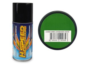 HSPEED HSPS024 Lexan Spray dunkelgr&uuml;n / dark green...