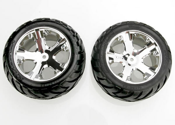 Traxxas TRX3773 Tyres on rim All Star Chrome + Anaconda tyres (2 pcs.)