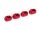 Traxxas TRX7743-RED Supporto per perno Wishbone (4) Alu rosso X-Maxx, XRT, Maxx