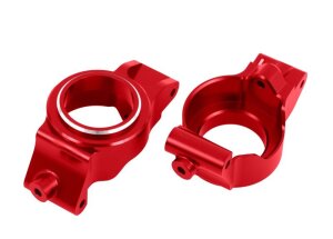 Traxxas TRX7832-RED caster blocks front alloy red X-Maxx,...