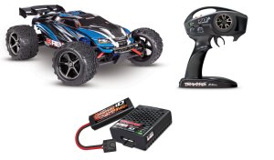Traxxas 71076-8 E-Revo 4x4 VXL 1:16 Brushless TSM Monster-Truck RTR mit Akku & USB-C Ladegerät