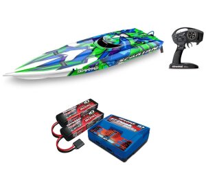Traxxas TRX57076-4 Spartan Brushless Race Boot RTR TQi Wireless TSM Stability System with Traxxas 6S Combo