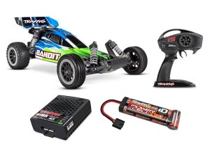 Traxxas TRX24054-8 Bandit 1:10 2WD Buggy RTR with battery + USB-C charger Green