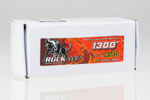 Rockamp RK1300A6S35 LiPo Akku 1300mAh 6S 35C XT60 f&uuml;r Align (33x35x109)