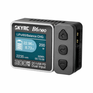 SkyRC SK100198-02 Chargeur B6neo gris LiPo 1-6s 10A 200W