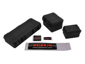 HSPEED HSPY020 Kistenset 3 Stück veschiedene Größen schwarz