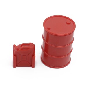 HSPEED HSPY061 Set Ölfass 42mm und Kanister 24mm Kunststoff rot