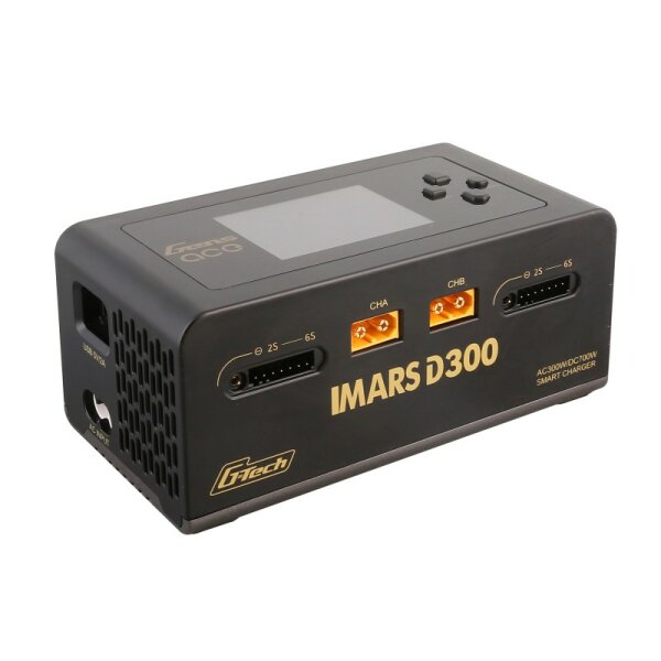 Gens Ace GEA300WD300-EB IMARS Duo Chargeur déquilibre intelligent D300 G-Tech AC/DC 300W/700W noir