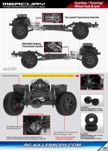Killerbody 48760 Mercury Chassis Kit für Jeep Hard Body 48765