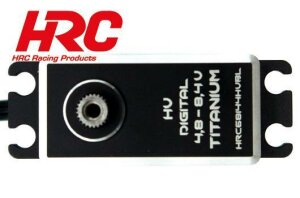 Servo HRC - Digital - HV High Speed - 40x37x20mm / 53g - 44kg/cm - Brushless - Engrenage en titane - Etanche - Double roulement &agrave; billes