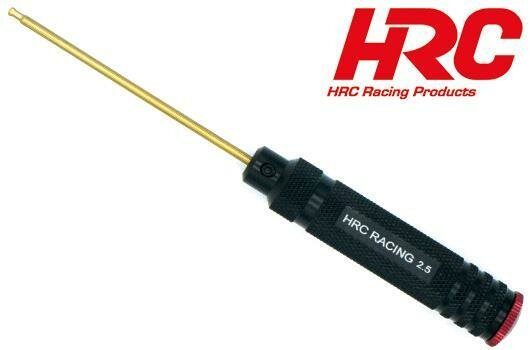 HRC Racing HRC4007B-25C Screwdriver hexagon ball head titanium coated - 2.5mm