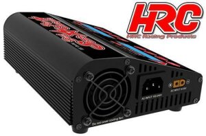 HRC Racing HRC9362B Dual-Star PRO V2.0 Ladegerät LiXX NiMh (12V, 230V) 2x 20A, 2x 200W (400W AC)
