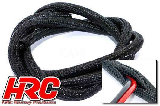 HRC Racing HRC9501PC Gewebeschutzschlauch WRAP - Super Soft schwarz - 13mm für 8-16 AWG (1m)