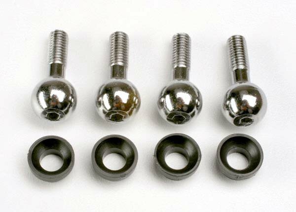 Traxxas TRX4933 Hinge Balls for Wheel Suspension with Bearing 4 pcs. each