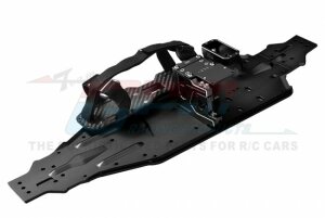 GPM SLE1612638B-BK Chassis with motor and servo mount...
