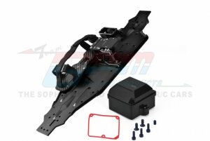 GPM SLE1612638C-BK Chassis with motor and servo mount...