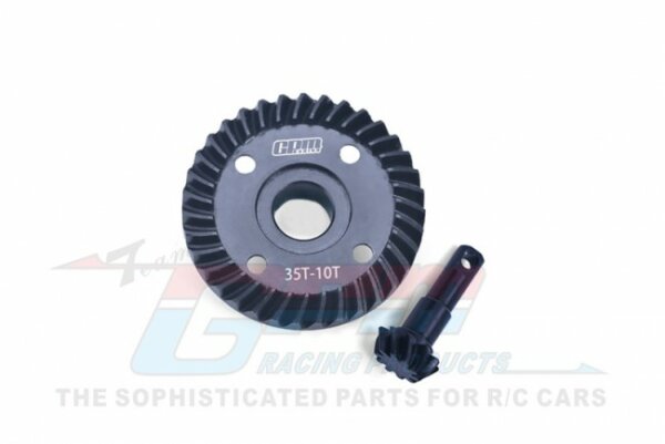 GPM TRX41035T-BK Bevel and ring gear spiral ground (35T, 10T) TRX-4 40Cr steel