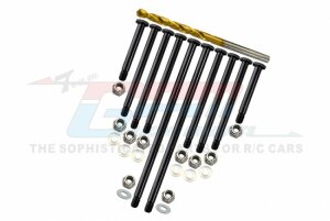 GPM TXMPIN-10-BK Steel suspension pins front + rear