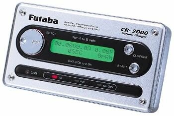 Futaba CR2000 Ladegerät für TX- und RX-Akku Displaybeleuchtung 11-16V 0,5-2A NiMh