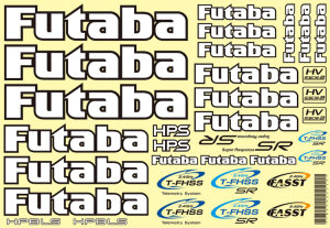Futaba EBB1179 Futaba car decal sheet 18x28cm