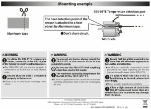 Futaba SBS01TE Temperature telemetry sensor electric...
