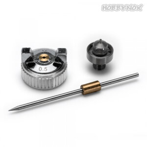 HOBBYNOX 001-02A RUBY needle and nozzle set 0.5 mm