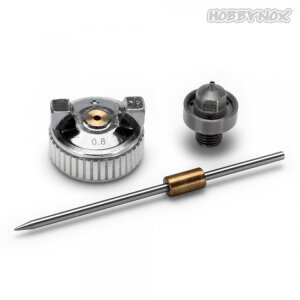HOBBYNOX 001-02B RUBY needle and nozzle set 0.8mm