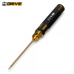 M-DRIVE MD21020 Pro TiN hexagon screwdriver 2mm