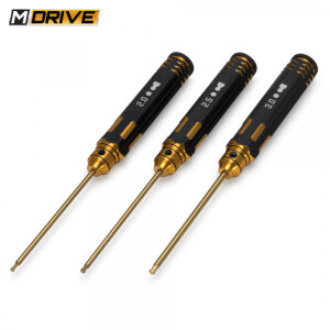 M-DRIVE MD23000 Pro TiN hexagon ball head screwdriver set...