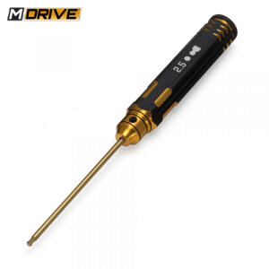 M-DRIVE MD23000 Pro TiN hexagon ball head screwdriver set 2, 2.5, 3mm