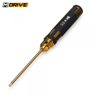 M-DRIVE MD23030 Pro TiN hexagon ball point screwdriver 3mm