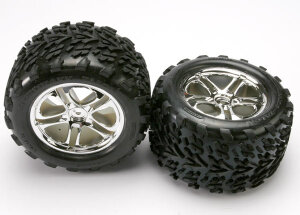 Traxxas TRX5174 Tyre-Wheels Assembled SS Chrome 14mm...