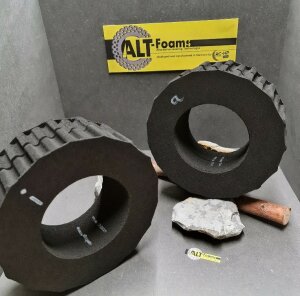ALT-Foams ALTF60166 2,9 pollici 166 x 60 mm (2 pezzi)