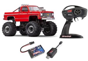 Traxxas TRX98064-1 TRX-4MT Chevy K10 4x4 Monster-Truck 1:18 RTR Akku Ladegerät