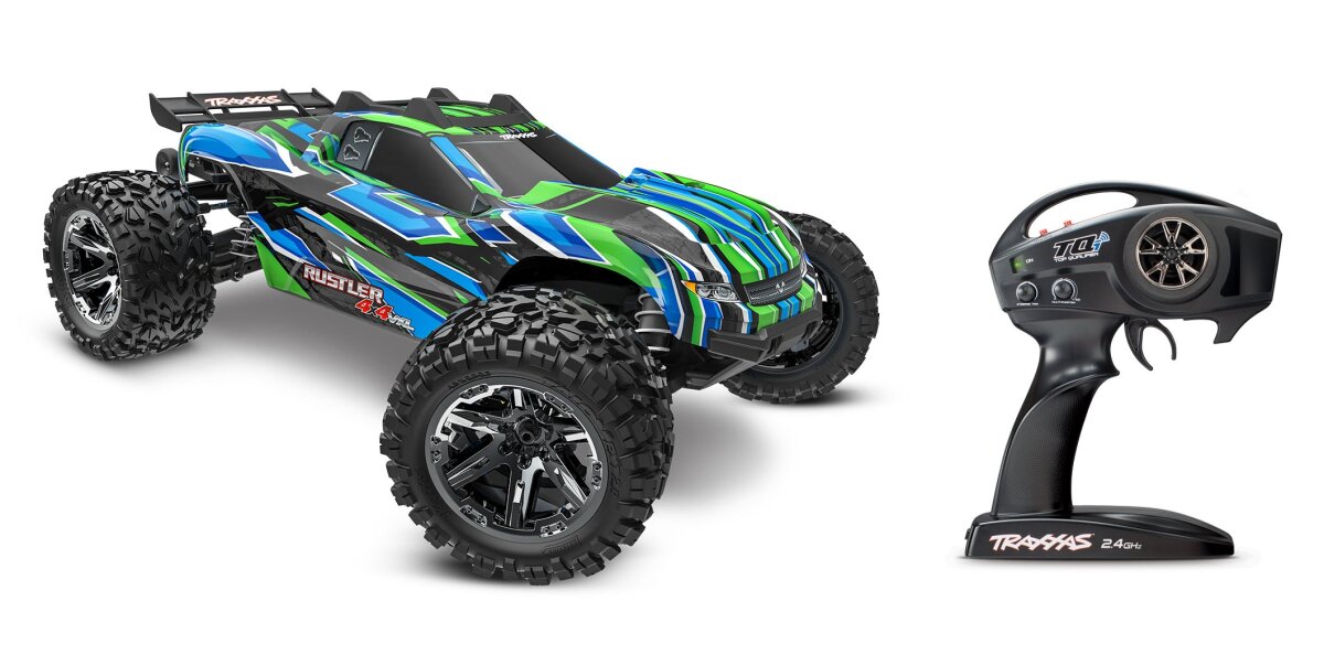 Traxxas TRX67376-4 Rustler 4x4 VXL HD Brushless TSM Stability