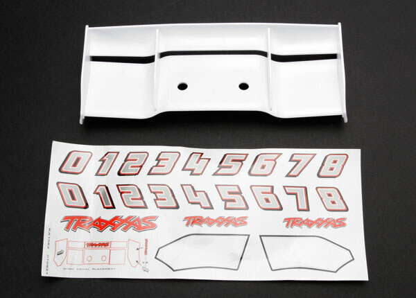 Traxxas TRX5412 Aile arrière avec planche de décoration en blanc