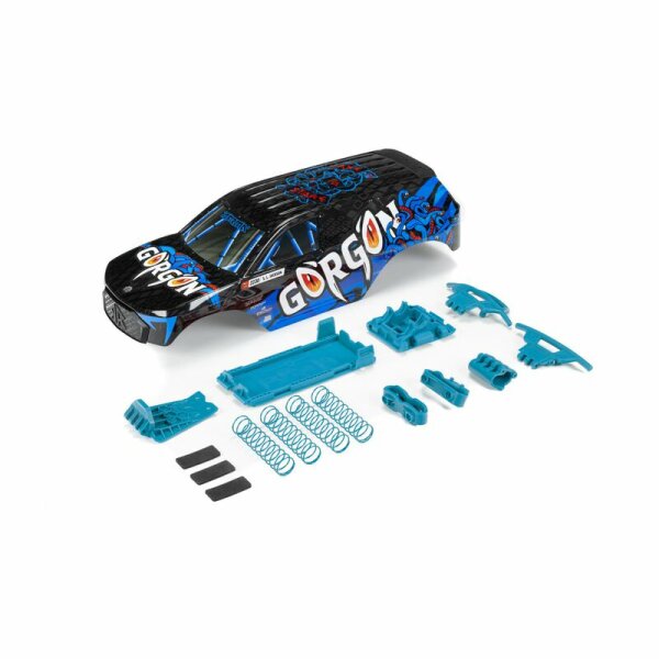 ARRMA Gorgon Painted Decaled Trimmed Body Set Gunmetal ARA402353 Parts