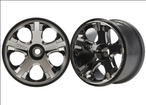 Traxxas TRX5577A wheels 2.8, All Star black-chrome, front...