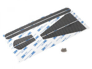 Boom Racing BRX02369BK KUDU™ Stainless Steel Diamond Plate Set für Series Land Rover® 109 (Exterior) Schwarz für BRX02 109