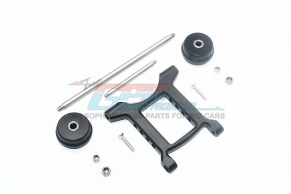 GPM Alluminio + Acciaio Inox Anteriore E Posteriore Per ARRMA 1/7 Fireteam, Corpo Nero, MAFT201FR-BK