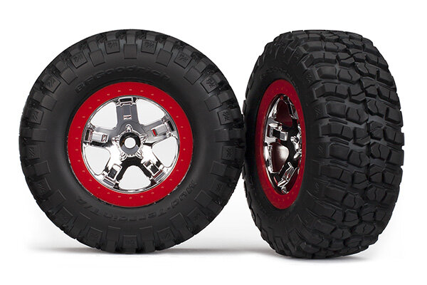 Traxxas 5874 Front Wheel Set – Satin Chrome 2.2 Wheels For Slash, 2-Piece - View #9