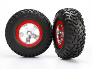Traxxas TRX5873R complete wheels ultra-soft split-spoke...