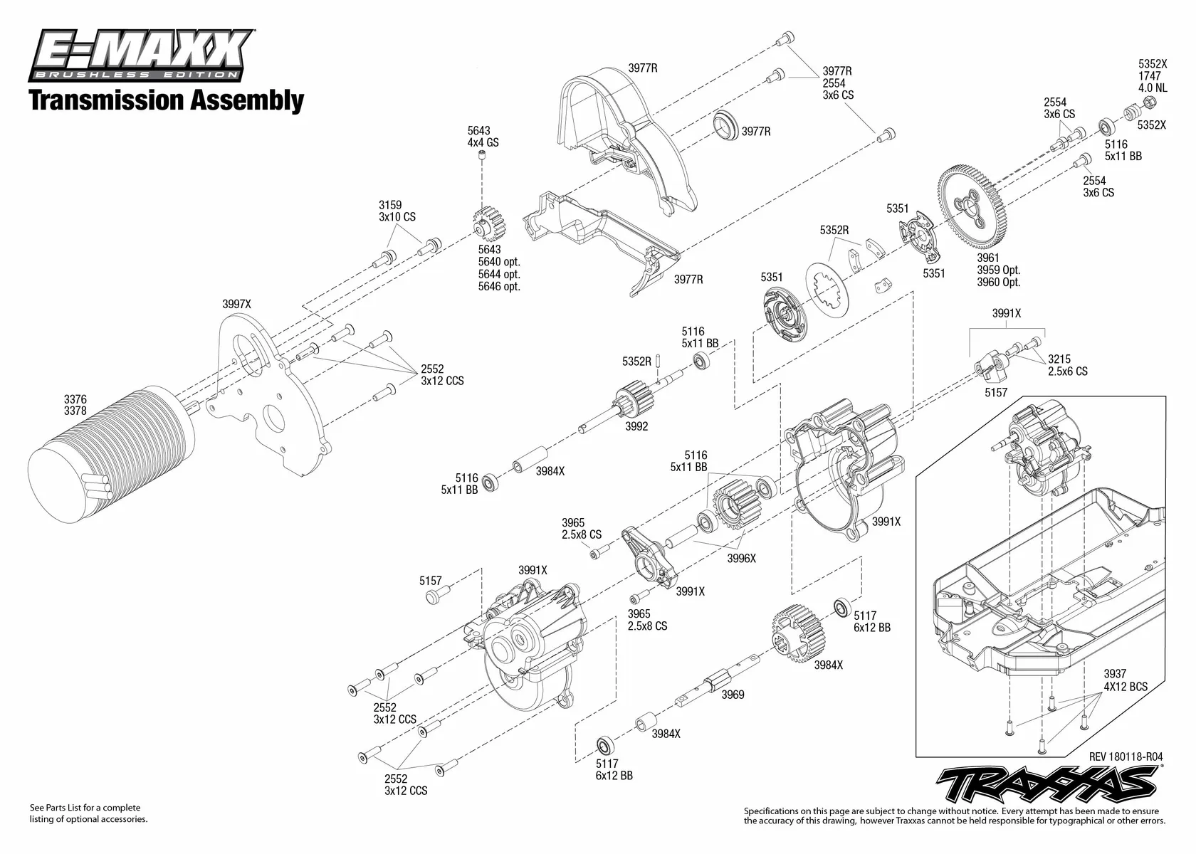 Traxxas 3984 36-T 1. Gang-Ausgangsgetriebe Für E-Maxx – Ersatzteil Für RC-Modelle