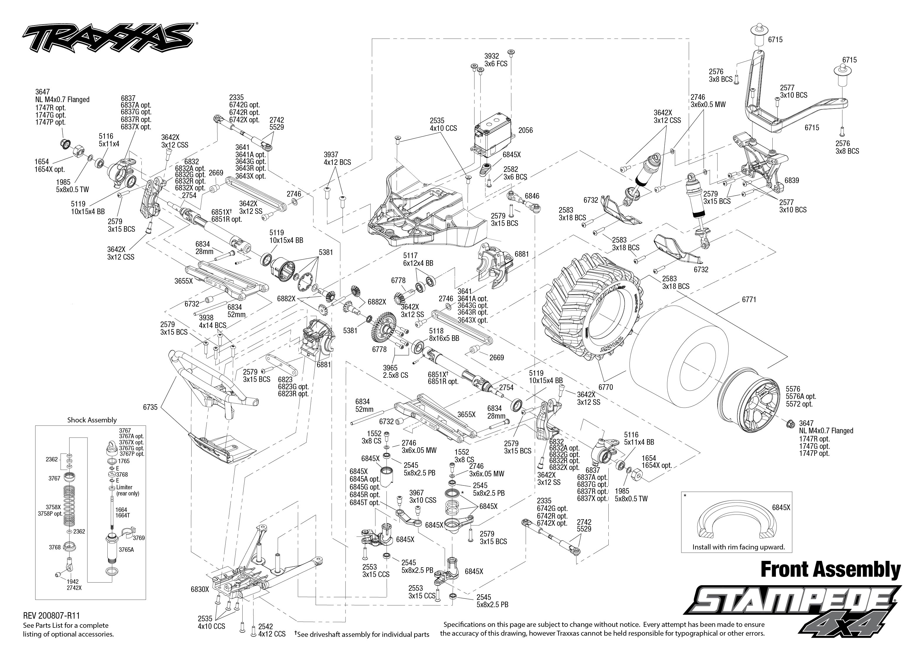 スタンピードページ Order Traxxas 67054-1 Stampede 4x4 Express Search from Exploded View