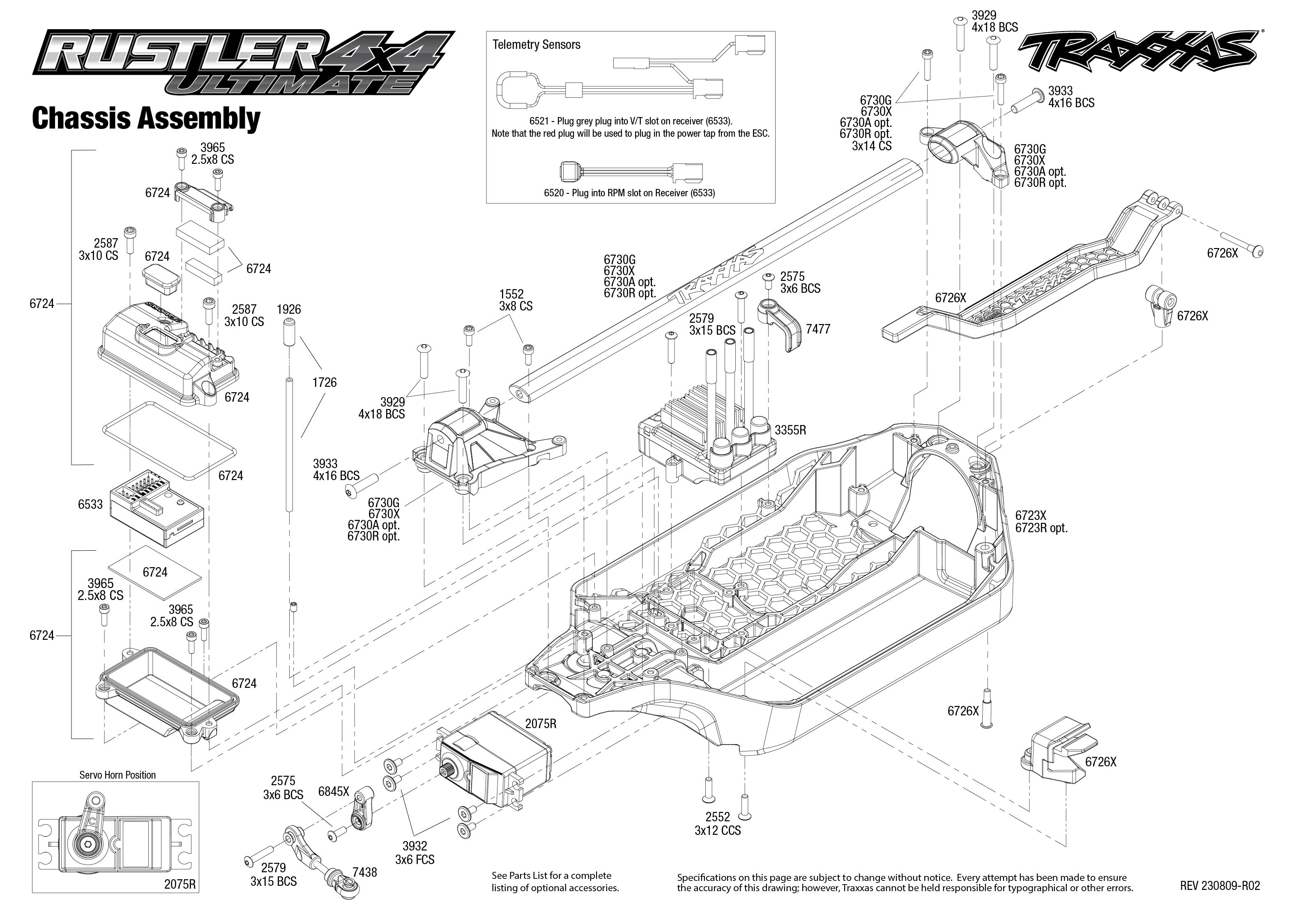 Traxxas 67097-4 Rustler 4x4 VXL Ultimate Exploded View Express Search