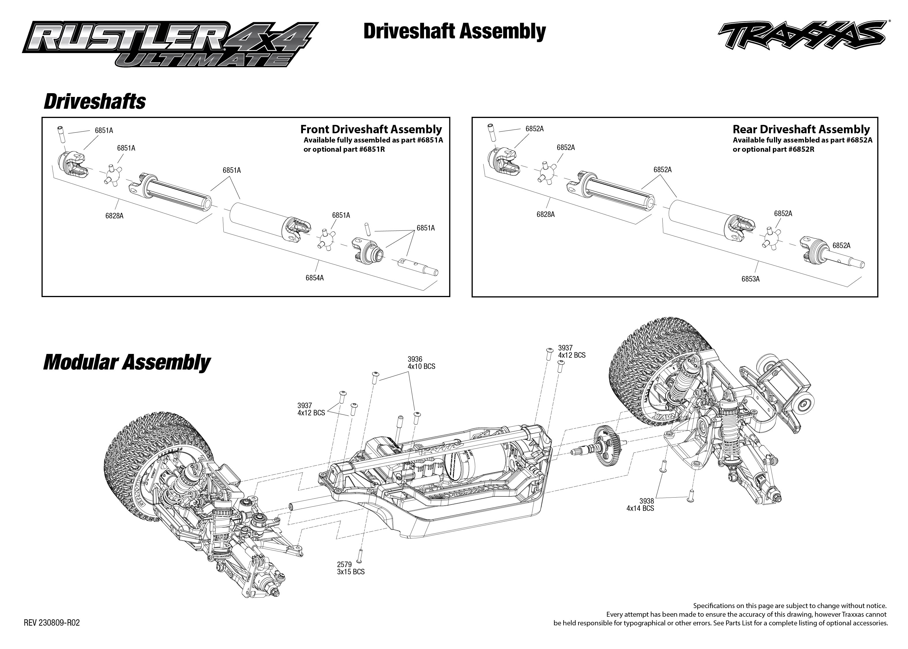 Traxxas 67097-4 Rustler 4x4 VXL Ultimate Exploded View Express Search