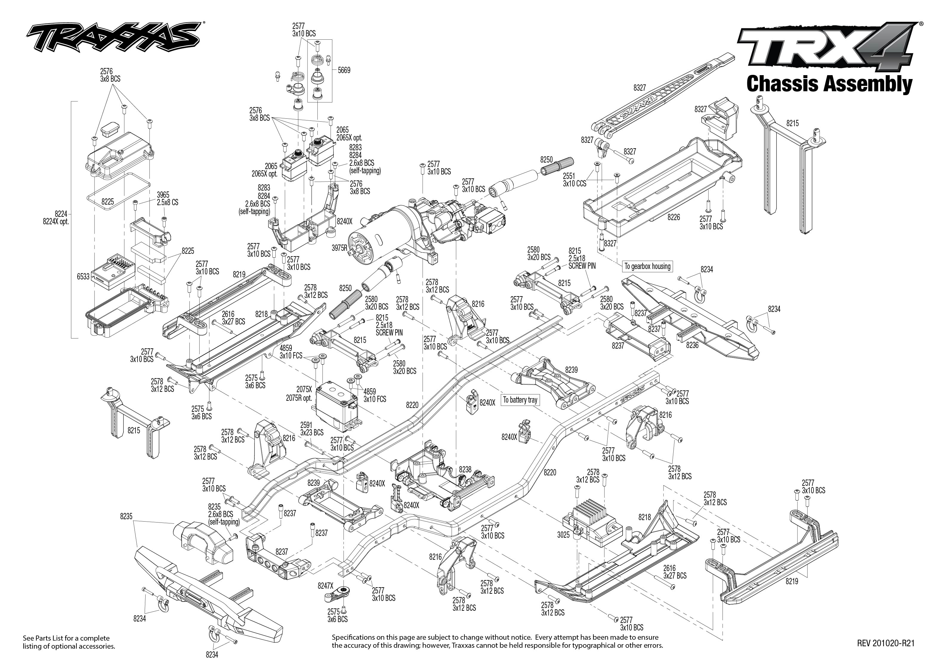 Shop Parts For TRA-82056-4 Traxxas 1/10 TRX4 Land Rover Defender RC Trail Crawler Shop Parts For TRA-82056-4 Traxxas 1/10 TRX4 Land Rover Defender RC Trail Crawler